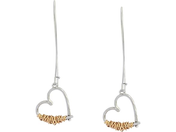 Robert Lee Morris Women's Heart Dangle Earrings