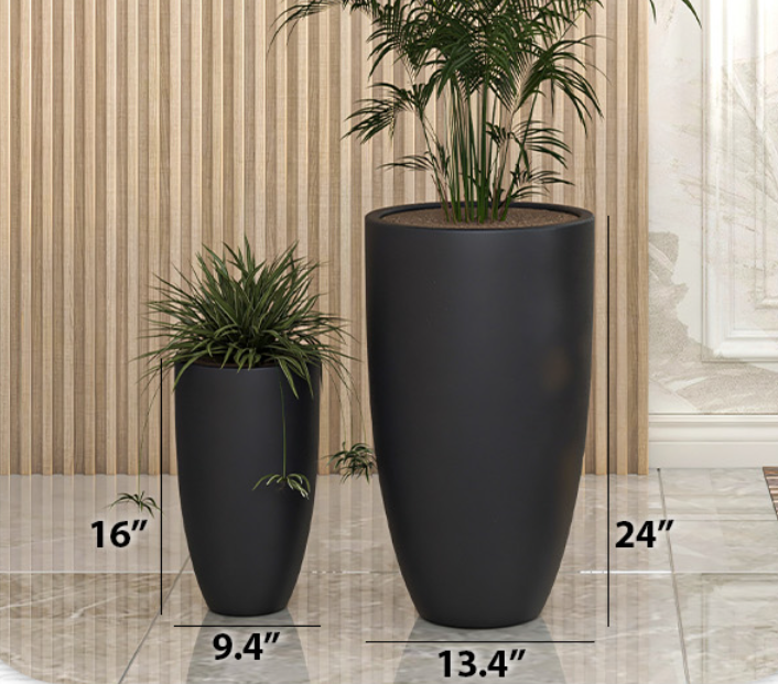 LeisureMod Grove Tapered Round Planter (Your Choice) - Gallery 9