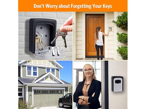 Fayleeko Key Lock Box, 2-Pack