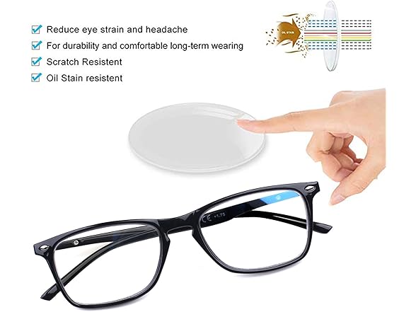 4 PK Blue Light Blocking Reading Glasses