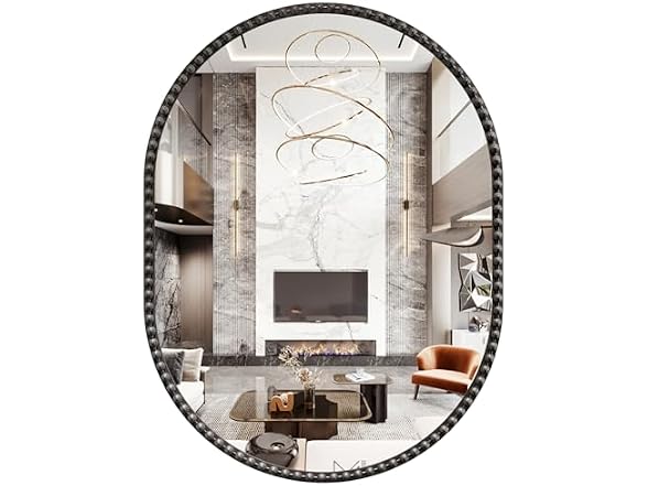 JIINGYO JIINGYO Oval Mirror for Wall,