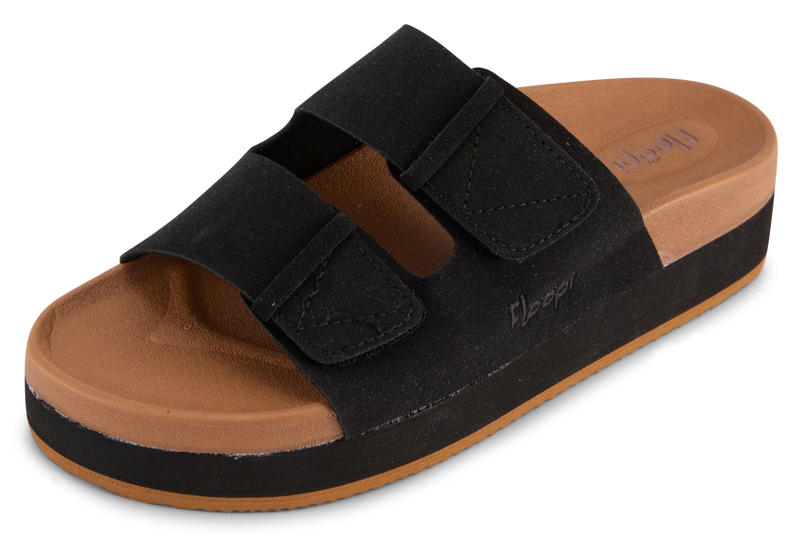 Floopi Womens Microsuede Wedge Slide - Gallery 13