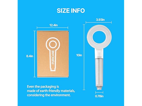 Puricane Donuts Shower Head & Hose