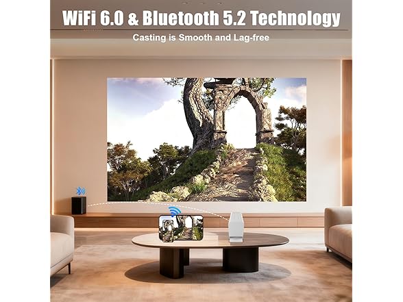 XENPONAD Mini Projector with WiFi and Bluetooth