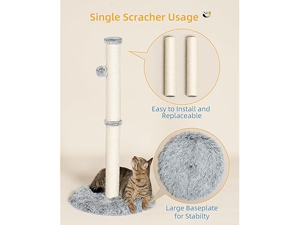 34'' Tall Cat Scratching Post