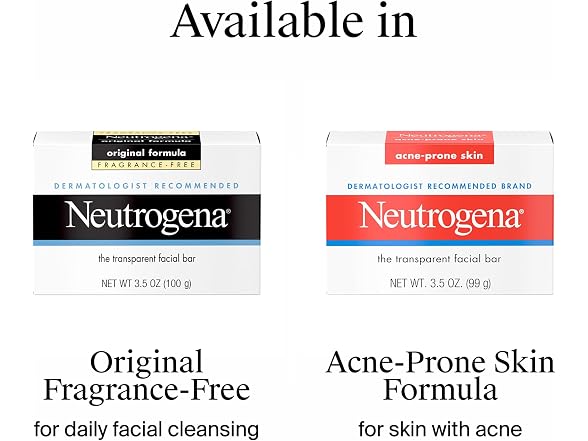 Neutrogena Transparent Facial Cleansing Bar 3.5oz
