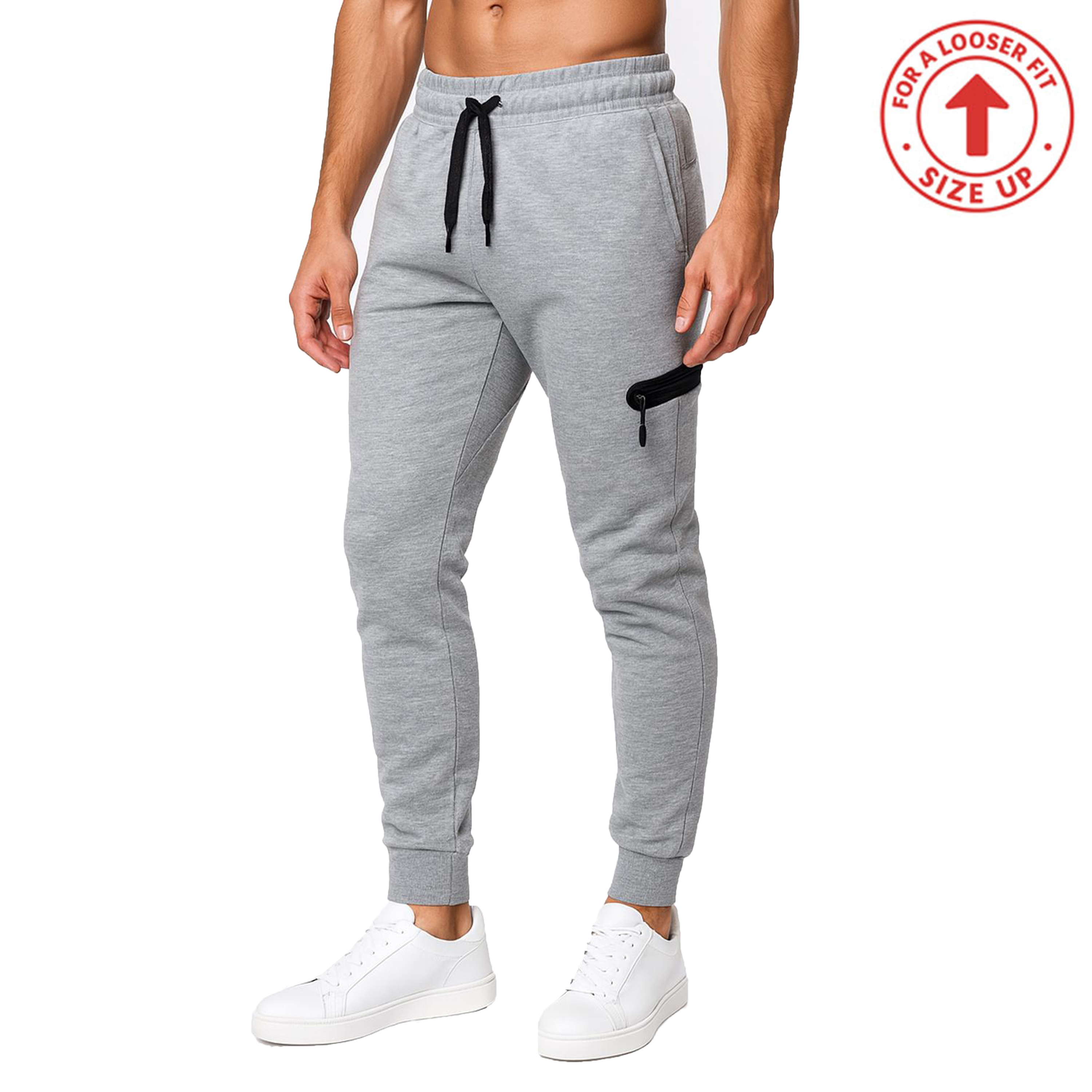 (1 or 2Pk) Mens Tech Fleece Jogger Pants - Gallery 22