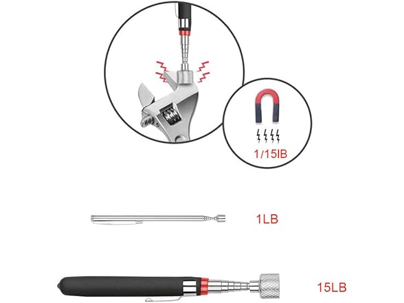 KITEVICH AAP-Auto-132 3 Pack Telescoping Magnet