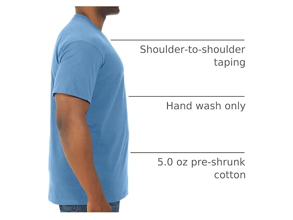 Fruit Of The Loom Men (L) Adult Oz. HD T-Shirt