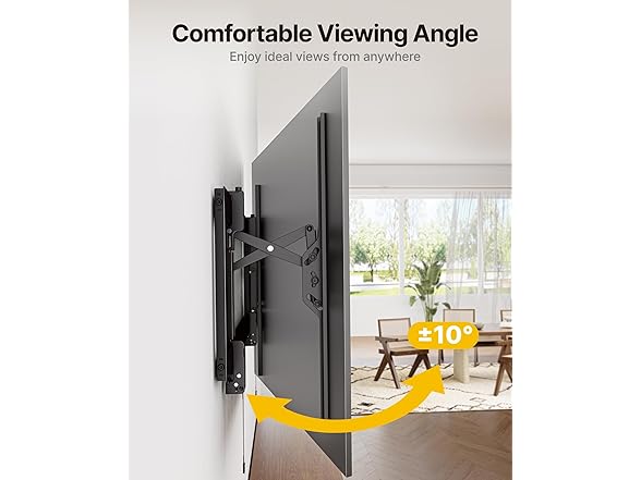monTEK Heavy Duty Tilting TV Wall Mount | 55-105"