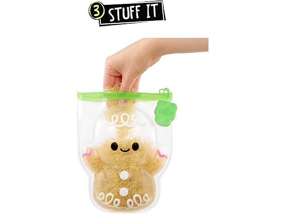 Fluffie Stuffiez Holiday Gingerbread Small Collectible Feature Plush