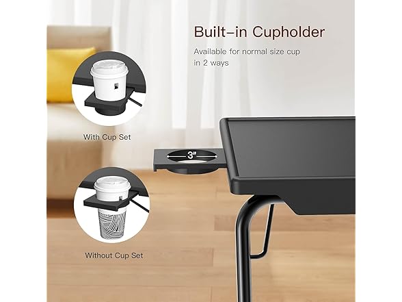 HUANUO Adjustable TV Tray Table