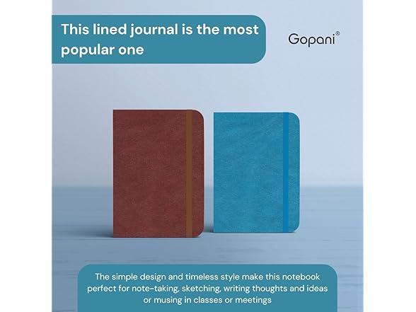 gopani Lined Journal Notebook,(Blush)