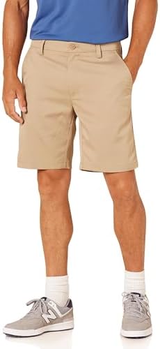 Amazon Essentials Men's Slim-Fit Stretch Golf Short, Khaki Brown, 33