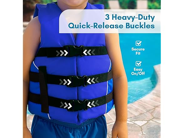 MW Youth Universal Life Vest (Blue, 50-90 lbs)