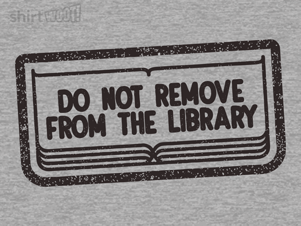 Do Not Remove From The Library