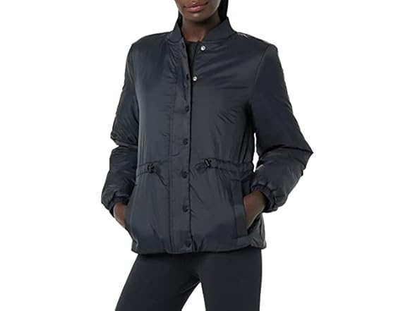 Amazon Essentials Women's Waist Bomber Jacket