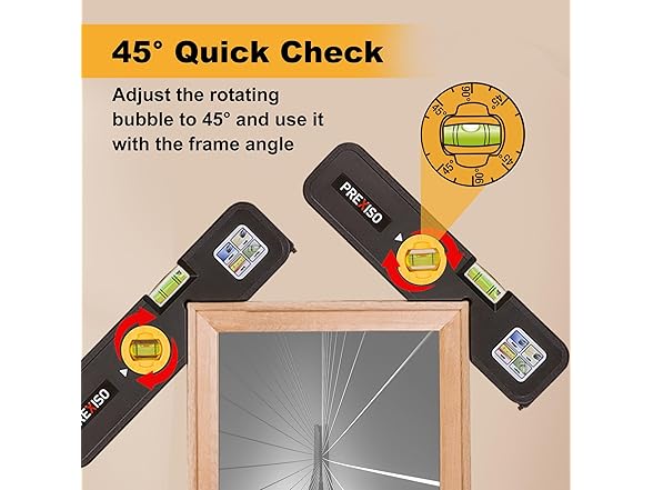 PREXISO 4-in-1 Line Laser Level, Torpedo Level