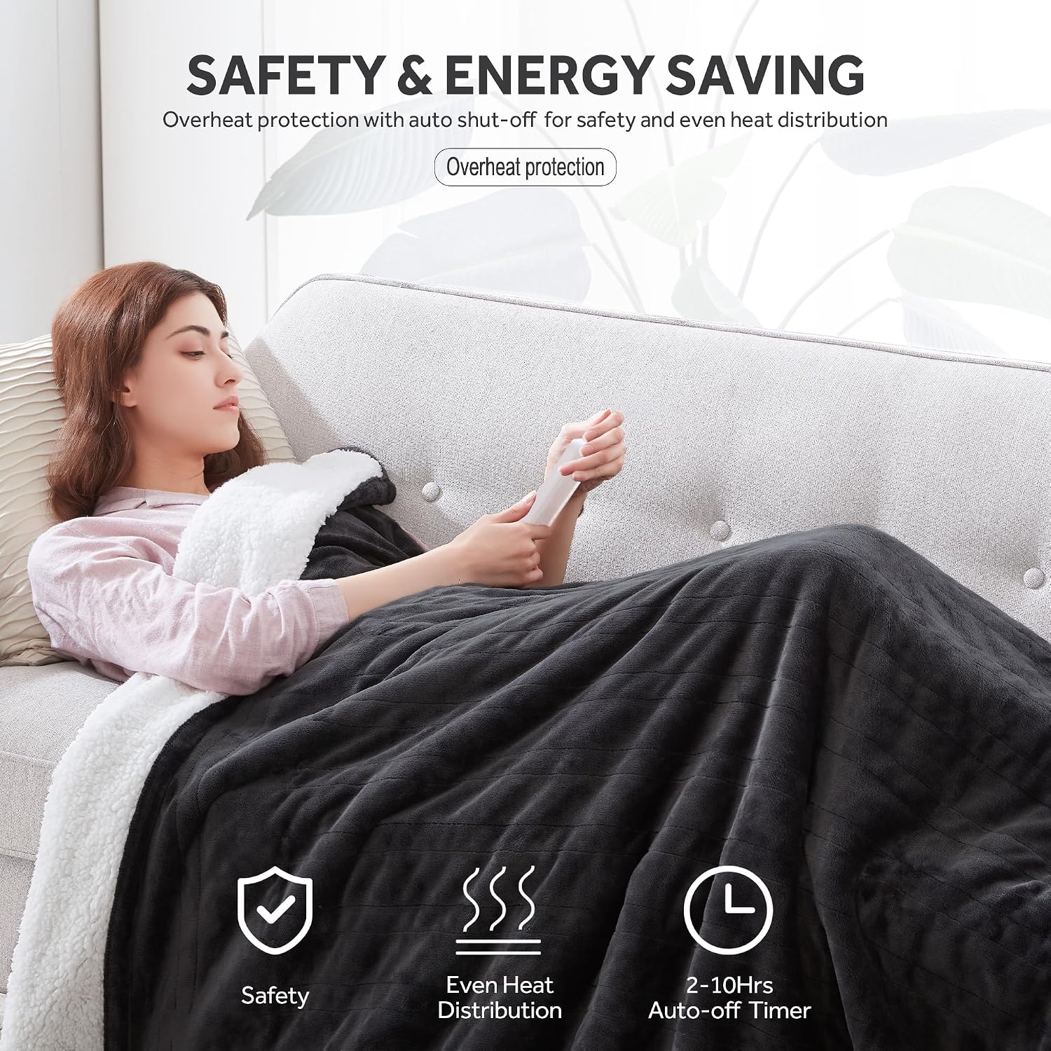 Warmrest Heated Electric Blanket Twin - Gallery 17