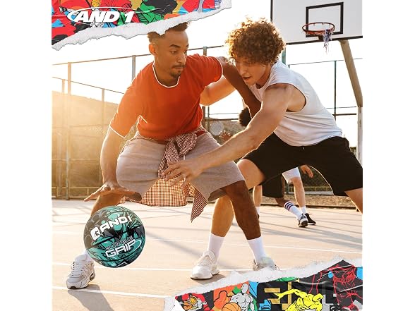 AND1 Supreme Grip Rubber Basketball: