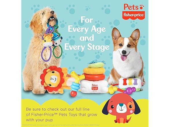 Fisher-Price Pets Ring Stack Dog Toy