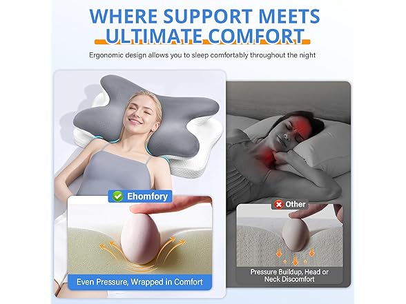 Ehomfory Cervical Neck Pillow
