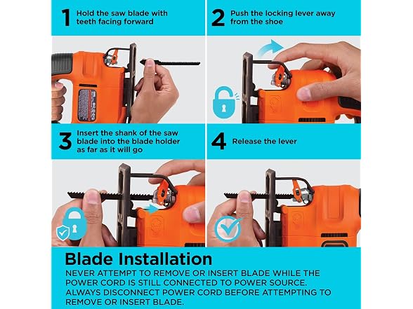 Black+Decker BDEJS300C Jig Saw, 4.5 -Amp Corded