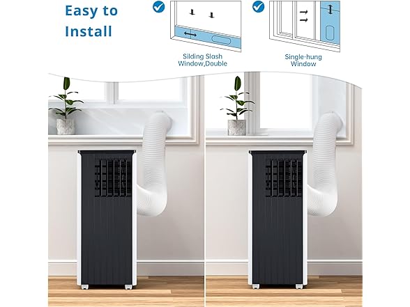 Vossfamul 8000 BTU 3-In-1 Portable Air Conditioner