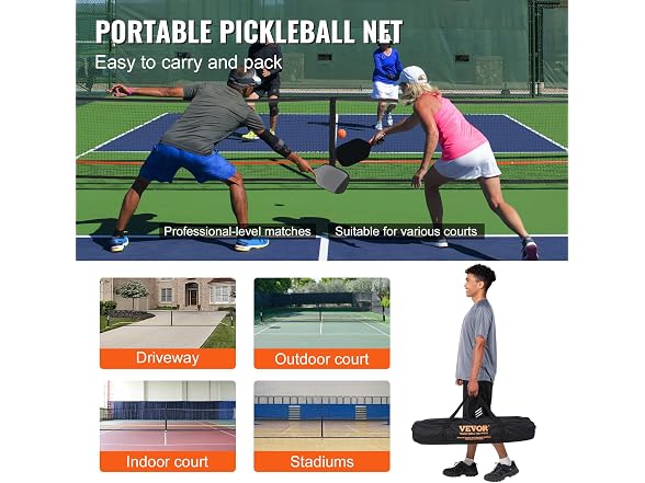 VEVOR Portable Pickleball Net System