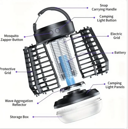 BH-1060 3 in 1 Outdoor & Indoor Bug Zapper 7hrs - Gallery 15