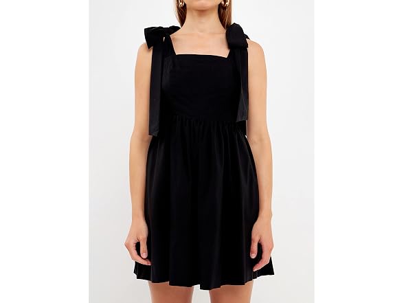 Endless Rose Women (S) Bowed Baby Doll Mini Dress