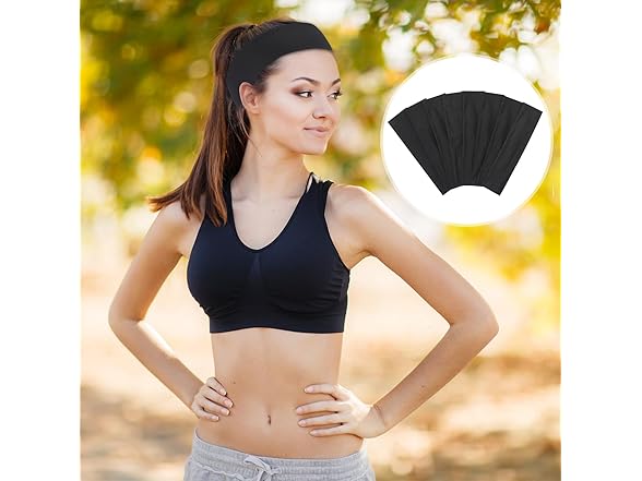 16 Pack Elastic Sport Headbands