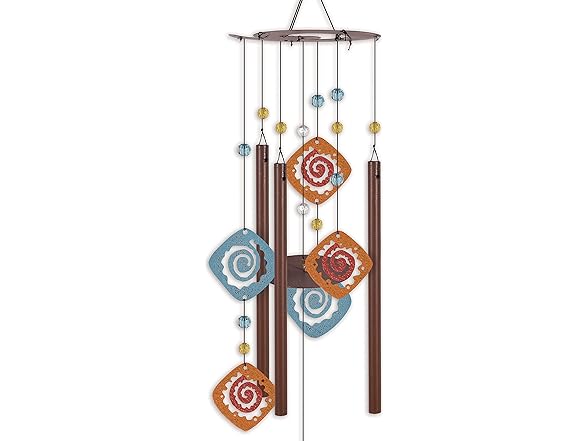 37-Inch Rustic Metal Wind Chime