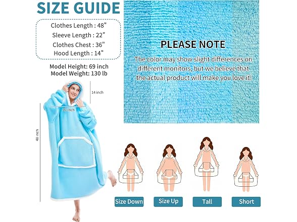IFNOW Wearable Blanket Hoodie