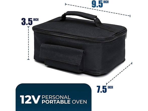 Zone Tech Heating Lunch Box 12V, 2 Pack, Black