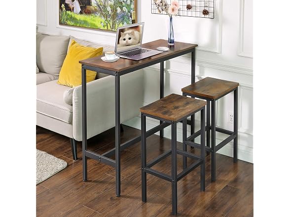VASAGLE Bar Table, Kitchen Dining Table, High Top
