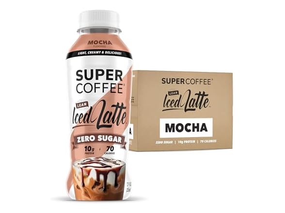 12pk SUPER COFFEE, Keto Protein Coffee Iced Mocha