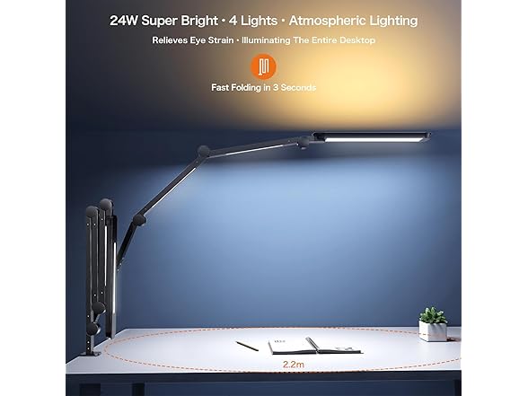 Beanet LED Desk Lamp with 4 Light Sources
