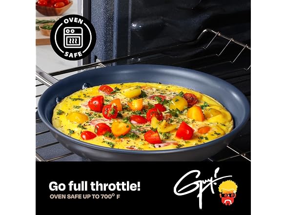 Guy Fieri's Flavortown Laser Titanium 12-Piece Cookware Set