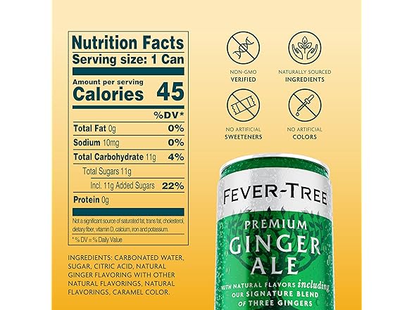 8PK Fever-Tree Ginger Ale – Premium Mixer