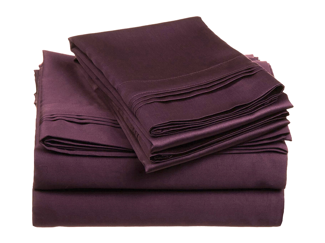 650 Thread Count Egyptian Cotton Solid Sheet Set - Gallery 25