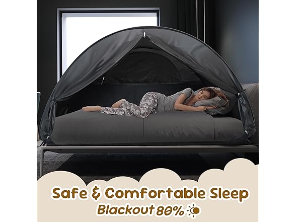 LEEDOR® Pop Up Bed Tent with Mesh & Shade Cloth Window