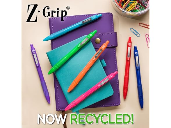 Zebra Pen Z-Grip Recycled Ballpoint Pen, Assorted