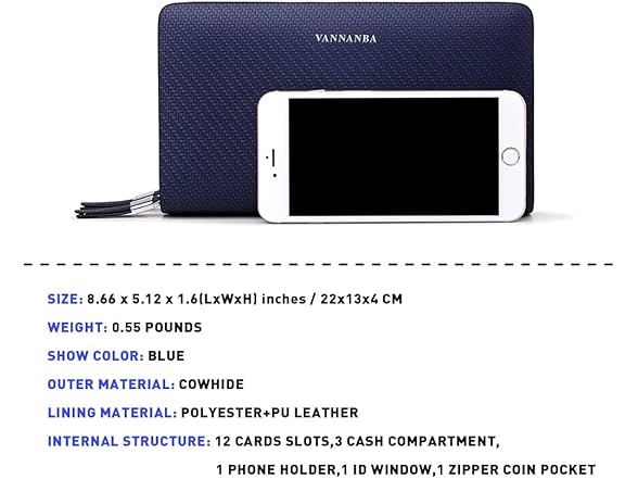 VANNANBA Clutch Purses Wristlet