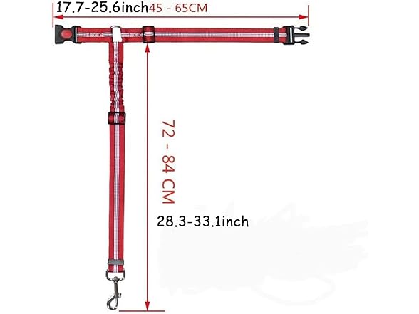 (2 Pack) 3-in-1 Pet Dog Cat Seat Belt