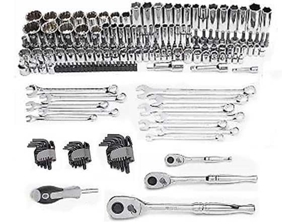Master Mechanic 180 Piece Mechanics SAE and Metric
