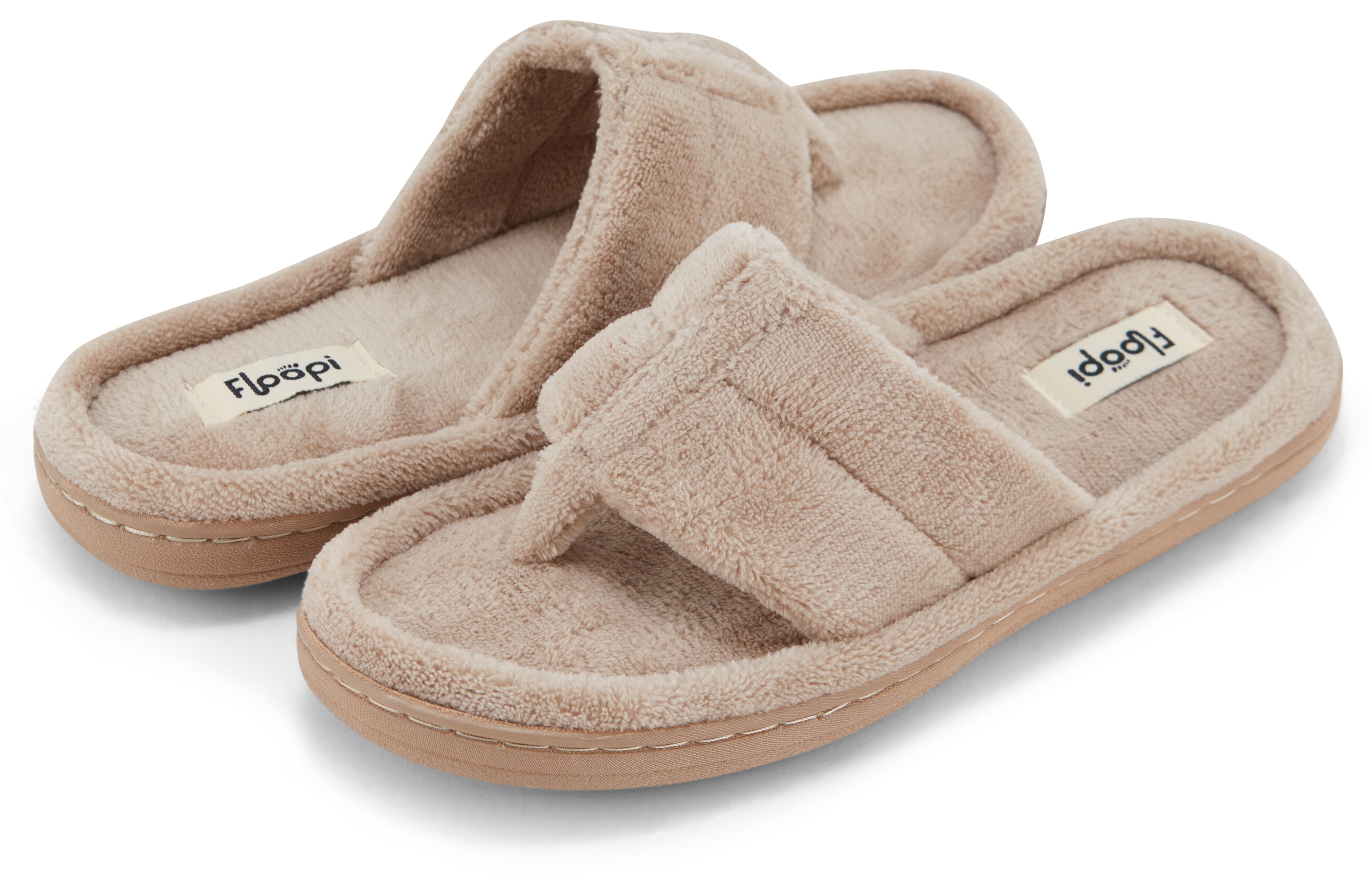 Floopi Womens French Terry Thong Slipper - Gallery 13