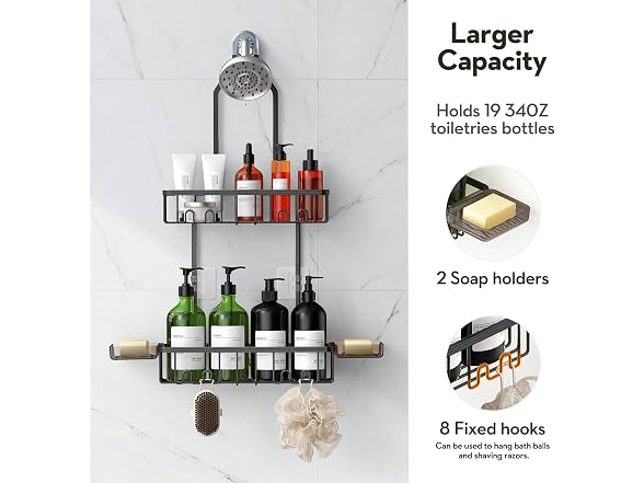 VALORDINE Aluminum Shower Caddy