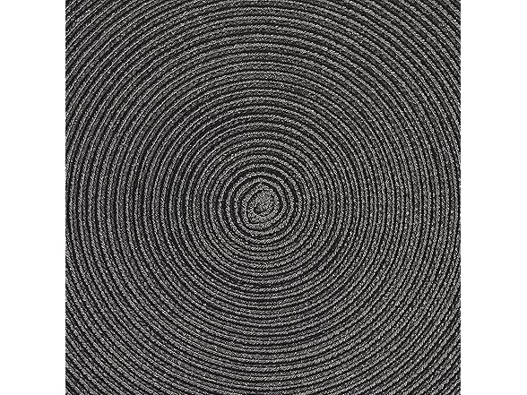 DII Woven Indoor/Outdoor Placemat Set, Round