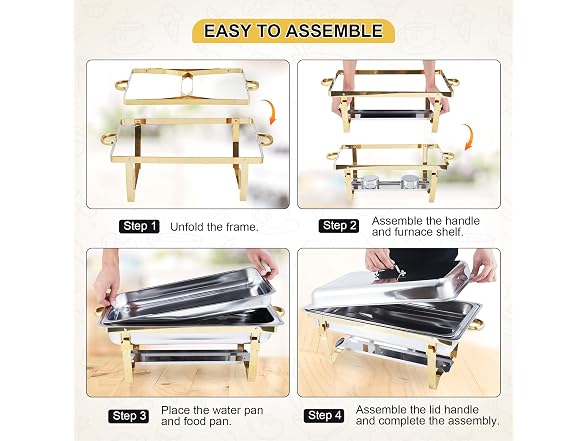 2-Pack Chafing Dishes for Buffet,8QT